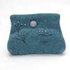 kingfisher handcrafted clutch purse from lovely lane